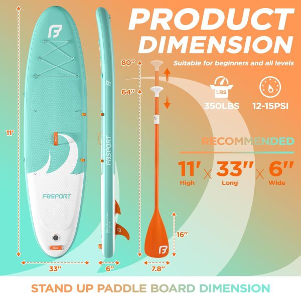 Amandisia 11' Premium SUP - Stand Up Paddle Board - Image 2